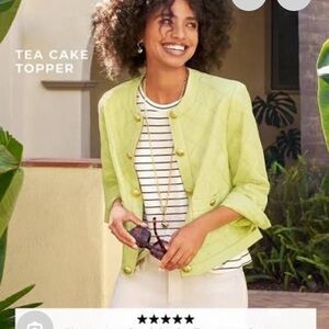 CAbi Tea Cake Topper Jacket NWT medium Spring 2025